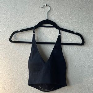 Aerie Halter Sports Bra (Black)